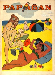 Papağan Mizah Karikatür Dergisi 20 Ağustos 1968 Sayı: 47 NDR93174 - Gökçekoleksiyon