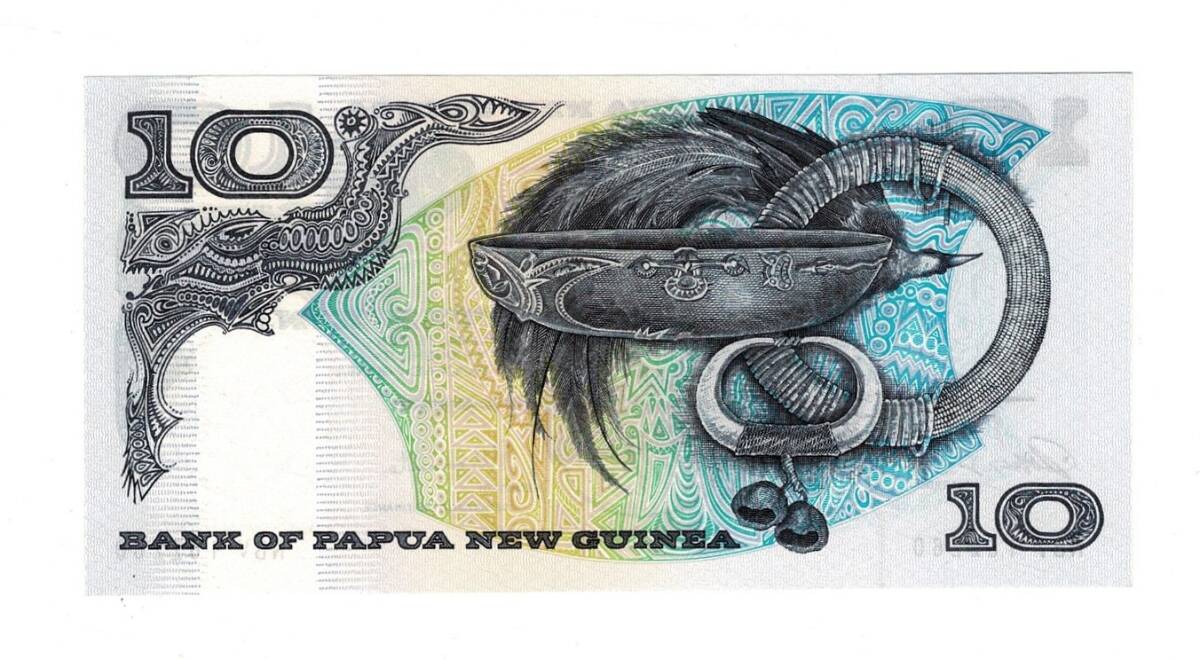 Papua Yeni Gine 10 Kina 1985/87 - ÇİL YKP8953 - 2