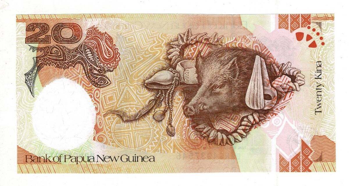 Papua Yeni Gine 20 Kina 2008 ÇİL YKP8130 - 2