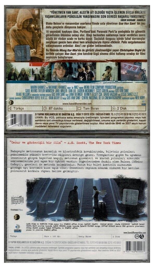 Paranoid Park Kontrol - 2 Adet VCD Film VCD1156 - 2