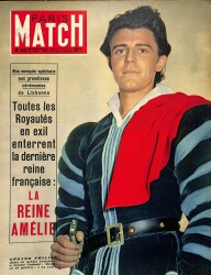 Paris Match 15 Dec 1951 - Gerard Philipe, James Hanson, Audrey Hepburn NDR84391 - Gökçekoleksiyon