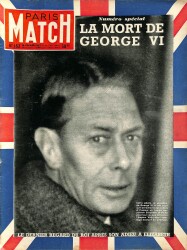 Paris Match 16 Fevrier 1952 - Le Dernier Regard Du Roi Apres Son Adieu A Elizabeth NDR77441 - Gökçekoleksiyon