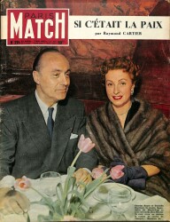 Paris Match 25 Avril - 2 Mai - Charles Boyer, Danielle Darrieux, Raymond Cartier NDR84378 - Gökçekoleksiyon
