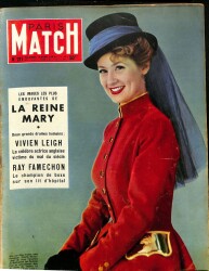 Paris Match 28 Mars - 4 Avril Colette Deréal, Georges Bidault, Élisabeth NDR84396 - Gökçekoleksiyon