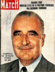Paris Match No 1048 7 Juin 1969 - Pompidou Se Detache Poher Se Bat NDR77496 - Gökçekoleksiyon