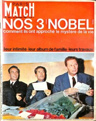 Paris Match No 863 23 Octobre 1965 - Nos 3 Nobel Comment Ils Ont Approche Le Mystere De La Vie NDR82924 - Gökçekoleksiyon