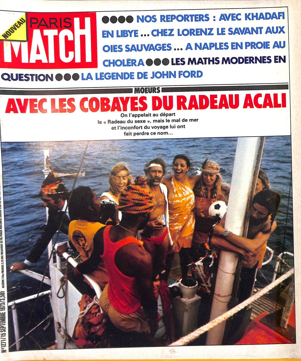 Paris Match – No.1271 – 15 Septembre 1973 – Mireille Darc - Ambassadeurs En premiére Ligne - Acali: un seul amour en 102 jours NDR100411 - 1