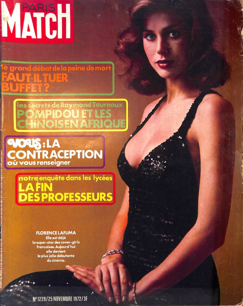 Paris Match – No.25 – 25 Novembre 1972 – Elle est venue a L'Olympia Alice Du Pays Des Poubelles - Nina Van Pallandt NDR100408 - 1
