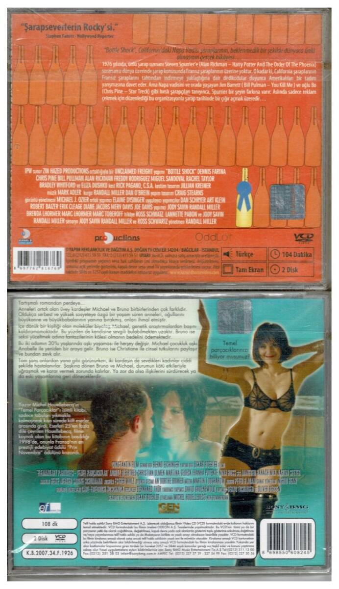 Paris Yargısı Temel Parçacıklar - 2 Adet VCD Film VCD911 - 2