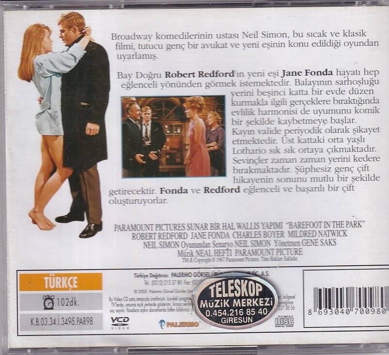 Parkta Çıplak Ayak VCD Film VCD10051 - 2