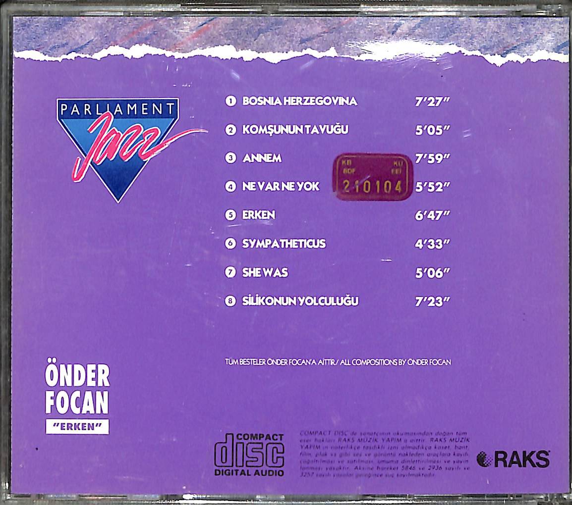 Parliament Jazz - Önder Focan - Erken CD (İkinci El) CD4497 - 2