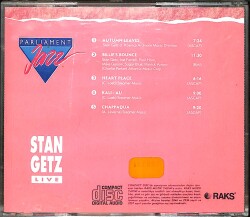 Parliament Jazz - Stan Getz CD (İkinci El) CD4454 - 2