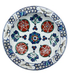 Paşabahçe Duvar Tabağı – Vintage Dekoratif Cam Duvar Tabağı 26 cm AOB2840 - Gökçekoleksiyon
