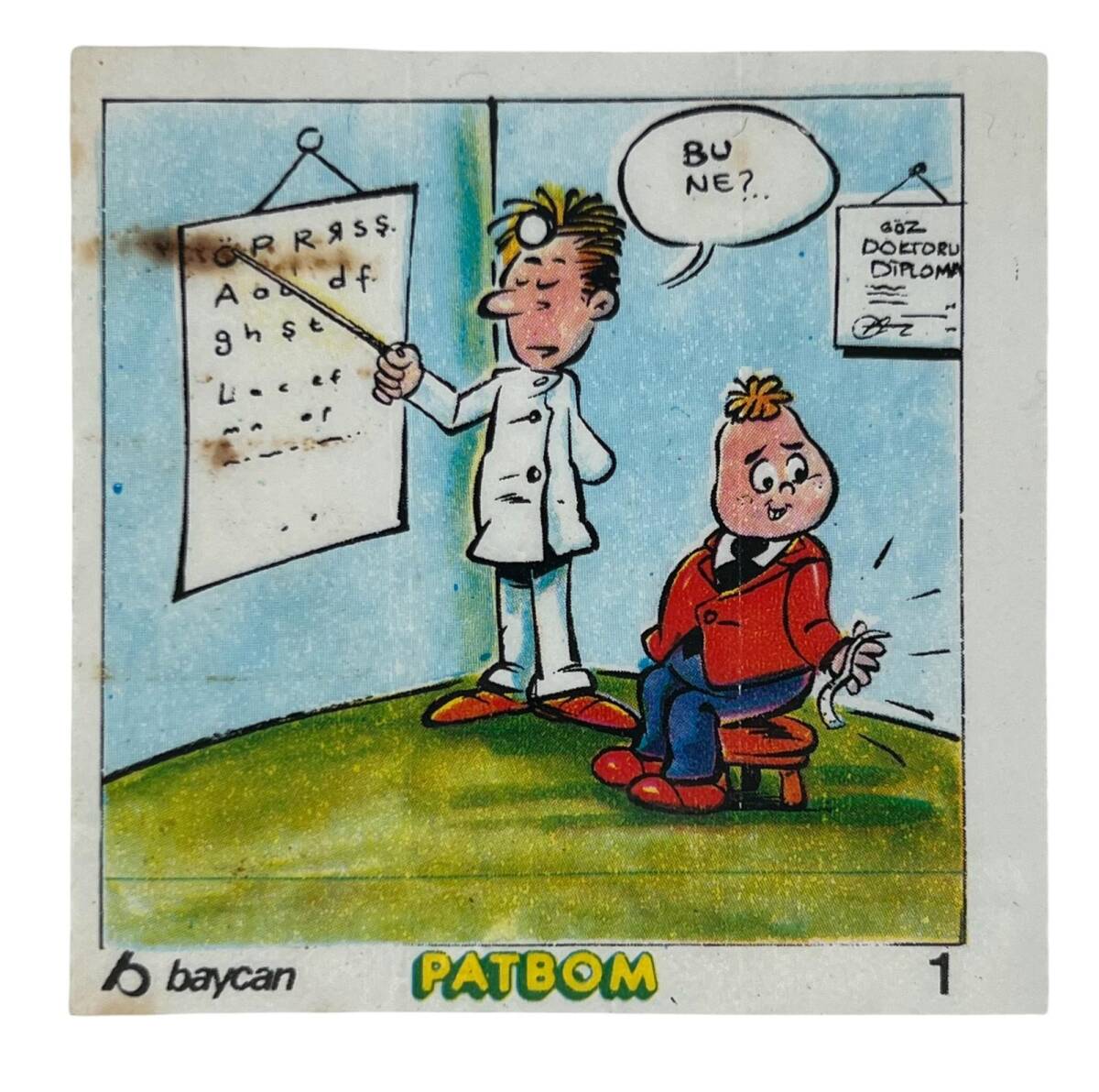 PATBOM Baycan Sakız Kağıdı No 1 Sakız Kağıdı Stickers SKZ919 - 1