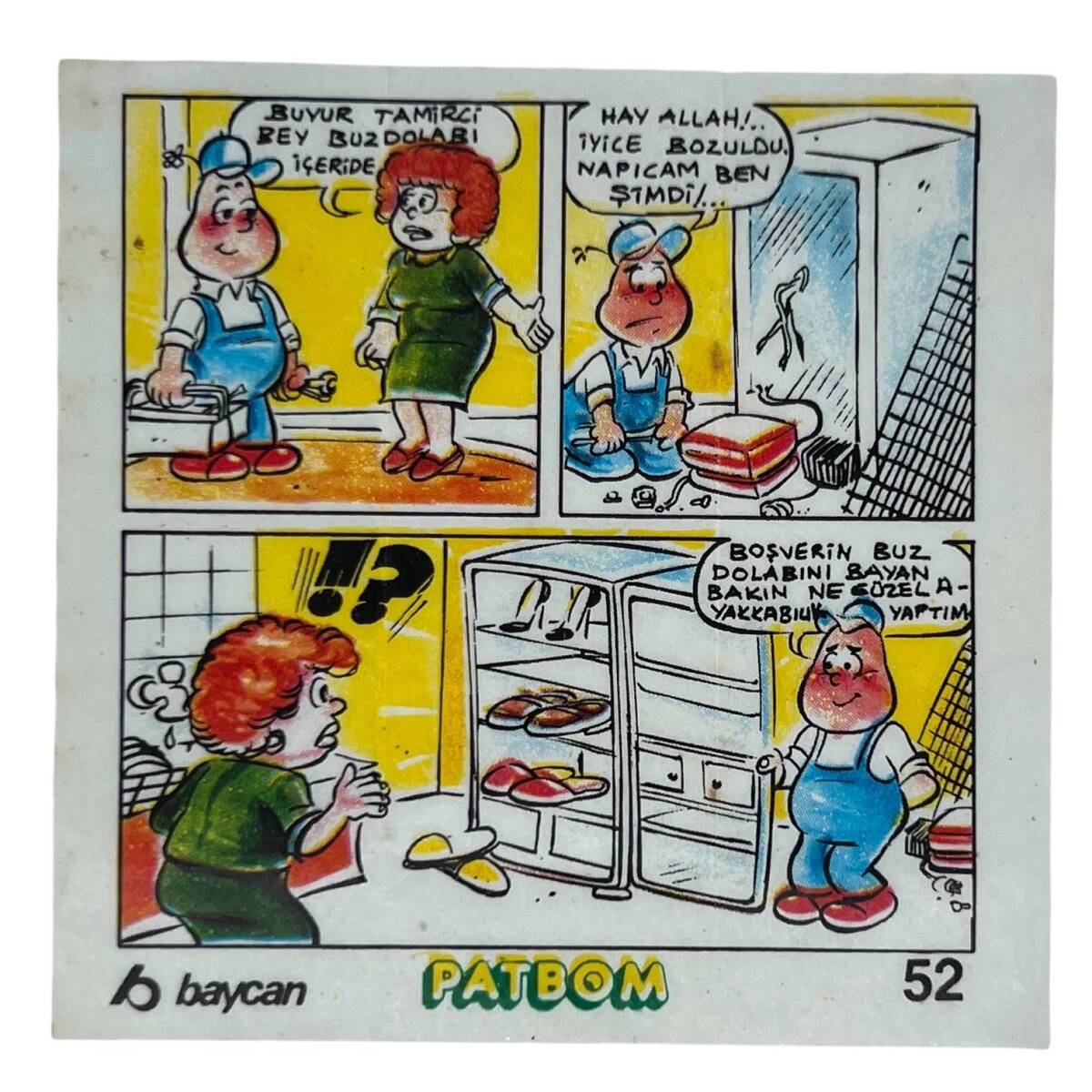 PATBOM Baycan Sakız Kağıdı No 52 Sakız Kağıdı Stickers SKZ947 - 1