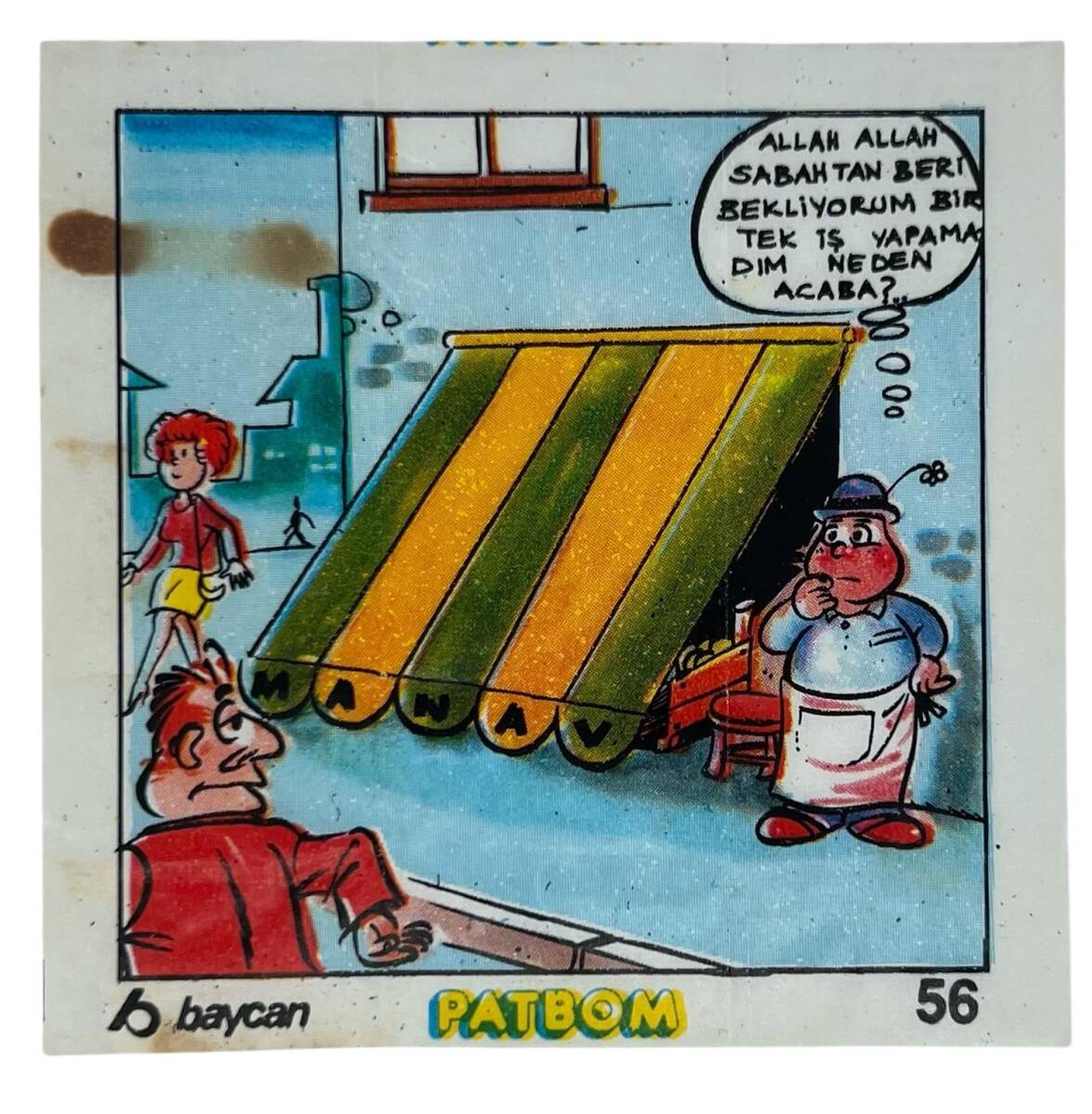 PATBOM Baycan Sakız Kağıdı No 56 Sakız Kağıdı Stickers SKZ949 - 1