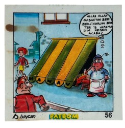 PATBOM Baycan Sakız Kağıdı No 56 Sakız Kağıdı Stickers SKZ949 - 3