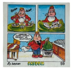 PATBOM Baycan Sakız Kağıdı No 59 Sakız Kağıdı Stickers SKZ951 - 1