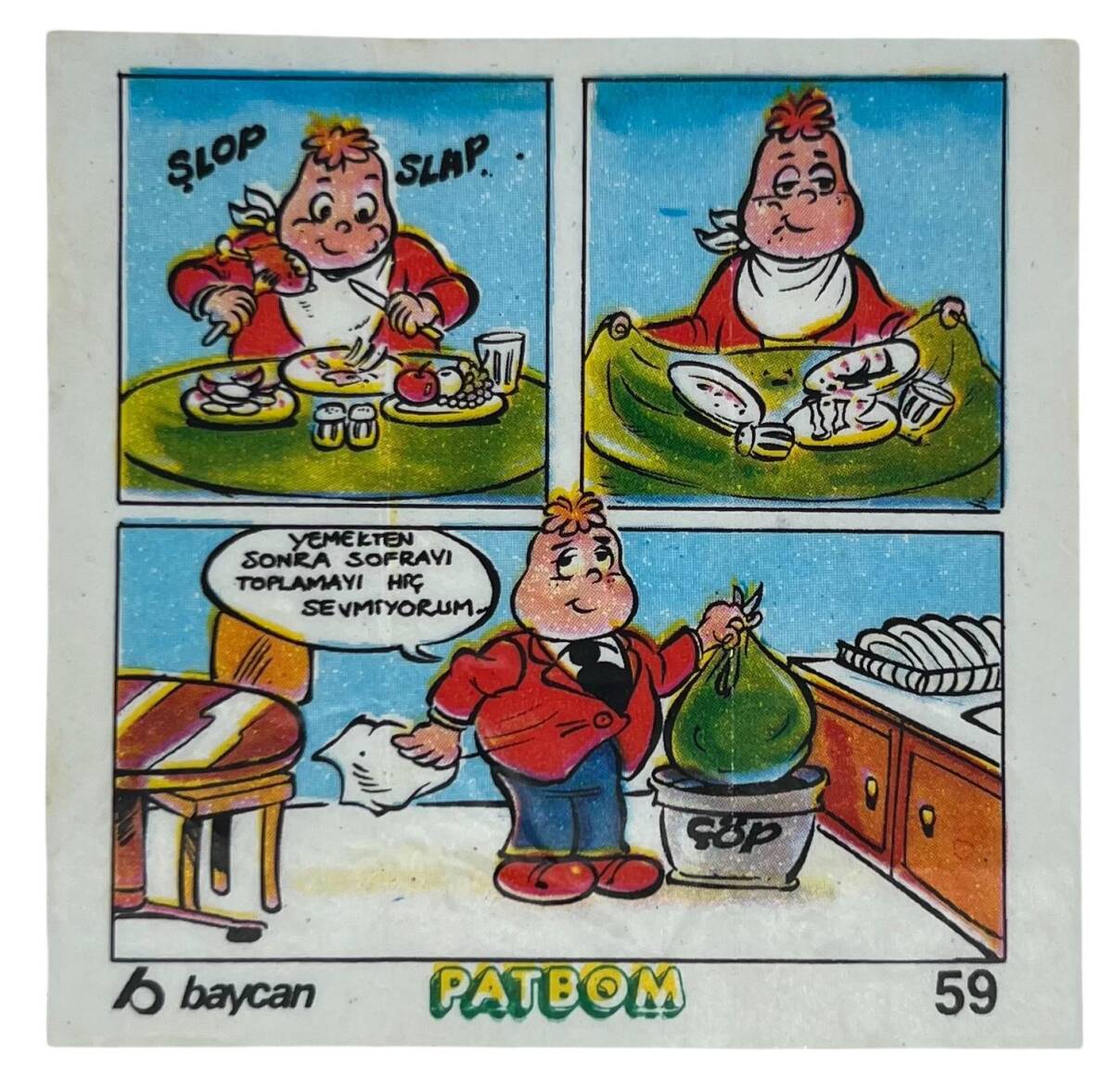 PATBOM Baycan Sakız Kağıdı No 59 Sakız Kağıdı Stickers SKZ951 - 1