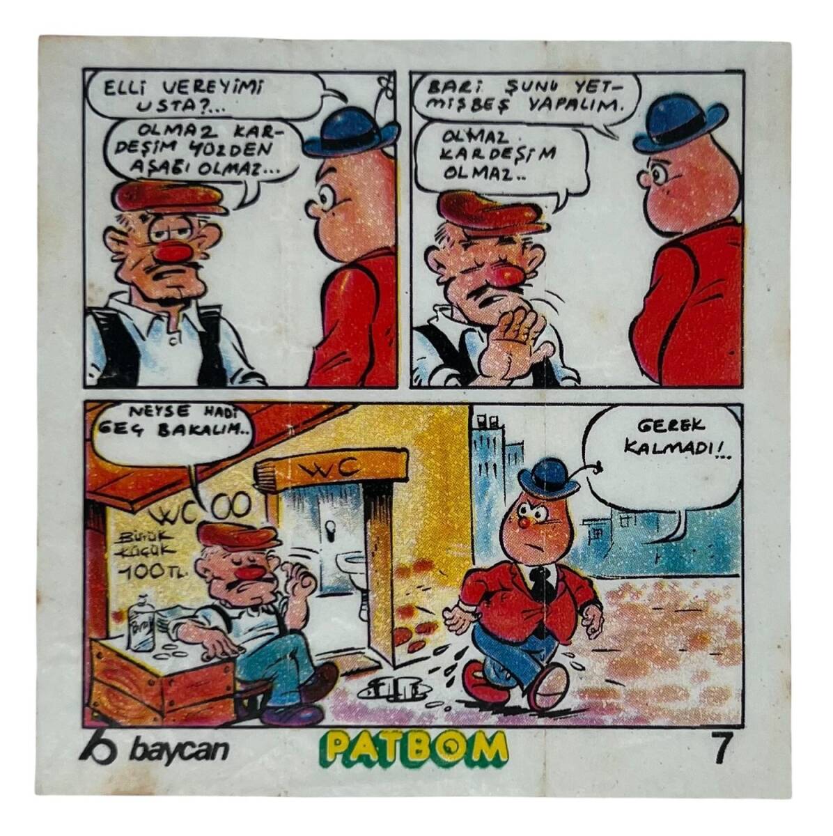 PATBOM Baycan Sakız Kağıdı No 7 Sakız Kağıdı Stickers SKZ9222 - 3