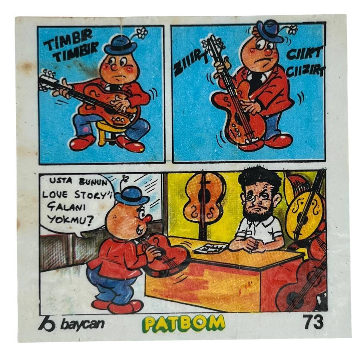 PATBOM Baycan Sakız Kağıdı No 73 Sakız Kağıdı Stickers SKZ955 - 1