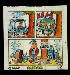 PATBOM Baycan Sakız Kağıdı No 82 Sakız Kağıdı Stickers SKZ839 - 1