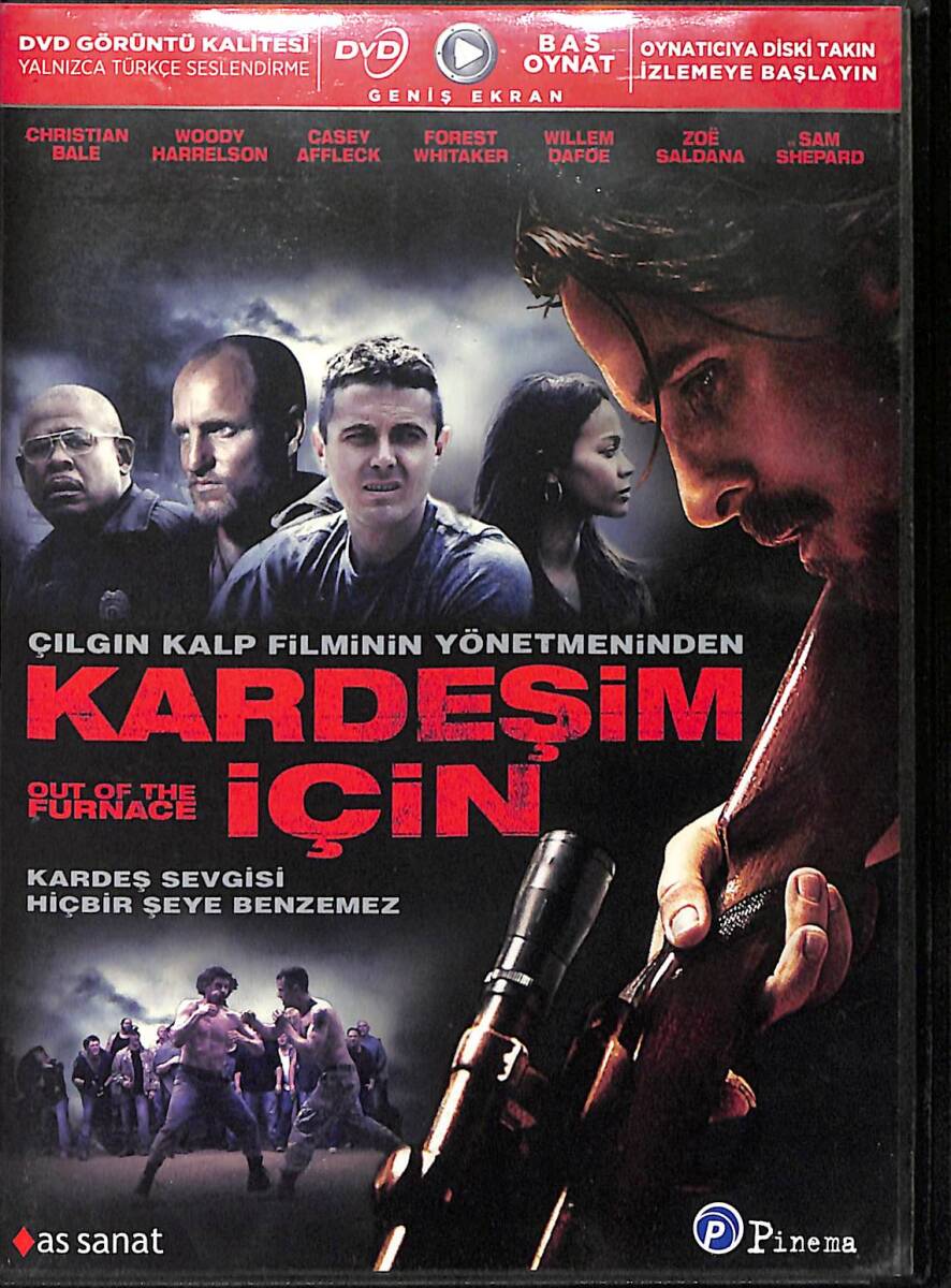 Kardeşim İçin (Out of the Furnace) – Orijinal DVD (İkinci El) * Christian Bale, Woody Harrelson, Casey Affleck, Forest Whitaker, Willem Dafoe – 2013 * DVD2977 - 1