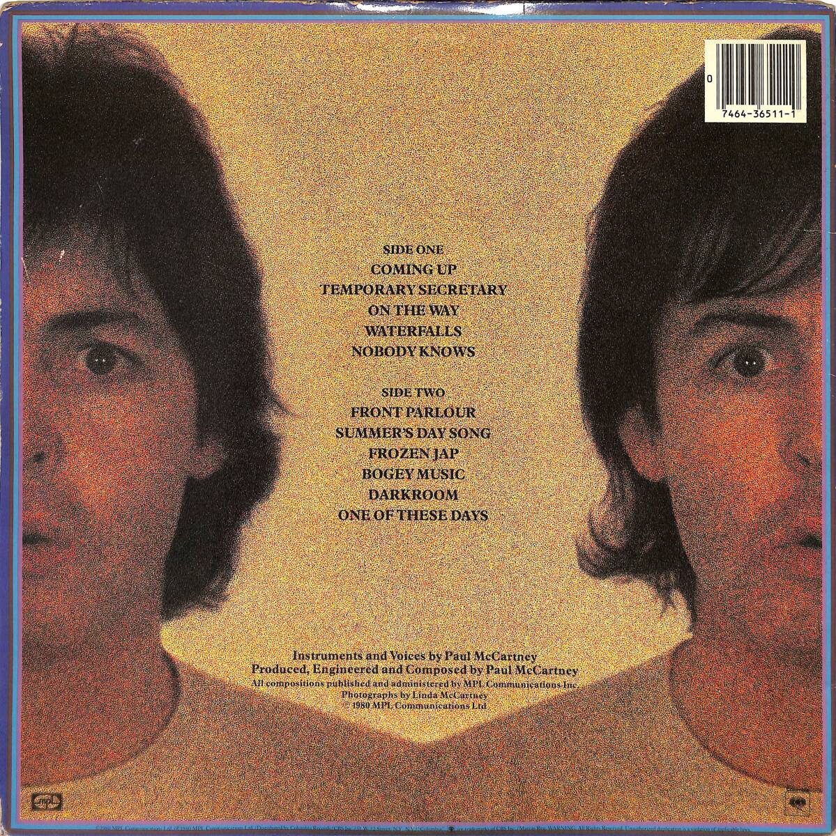  Paul McCartney – McCartney II | 33'lük LP (Long Play) PLAK (10/9) ''Orijinal Dönem Baskı'' *Rock Tarihinin Efsanesi* PLK28159 - 3