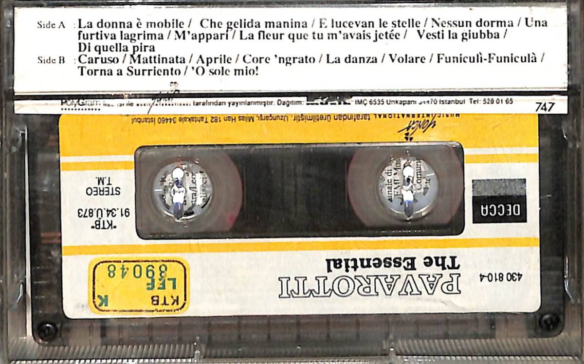 Pavarotti - The Essential Kaset (İkinci El Kaset) KST29812 - 2