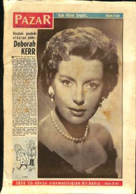 Pazar Dergisi Sayı 16 13 Ocak 1957 - Kapak Deborah Kerr - Perihan Sözeri - NDR68084 - 2