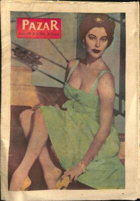 Pazar Dergisi Sayı 178 21 Şubat 1960 - Kapak Ava Gardner NDR68064 - 1