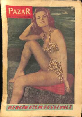 Pazar Dergisi Sayı 197 3 Temmuz 1960 - Kapak Nina Shipman - Muzaffer Nebioğlu NDR68087 - 2