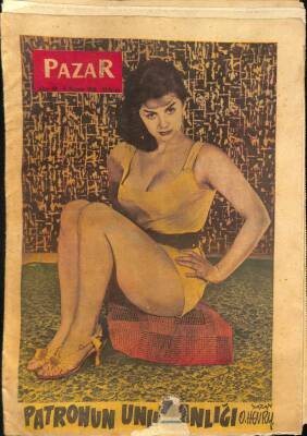 Pazar Dergisi Sayı 89 - 8 Haziran 1958 - Kapak Rosa Dolmai - Sophia Loren - Gina Lollobrigida NDR68069 - 1