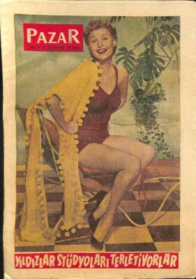 Pazar Dergisi Sayı 91 - 22 Haziran 1958 - Kapak Mari Aldon - Sabrina - Eva Danne NDR68068 - 1