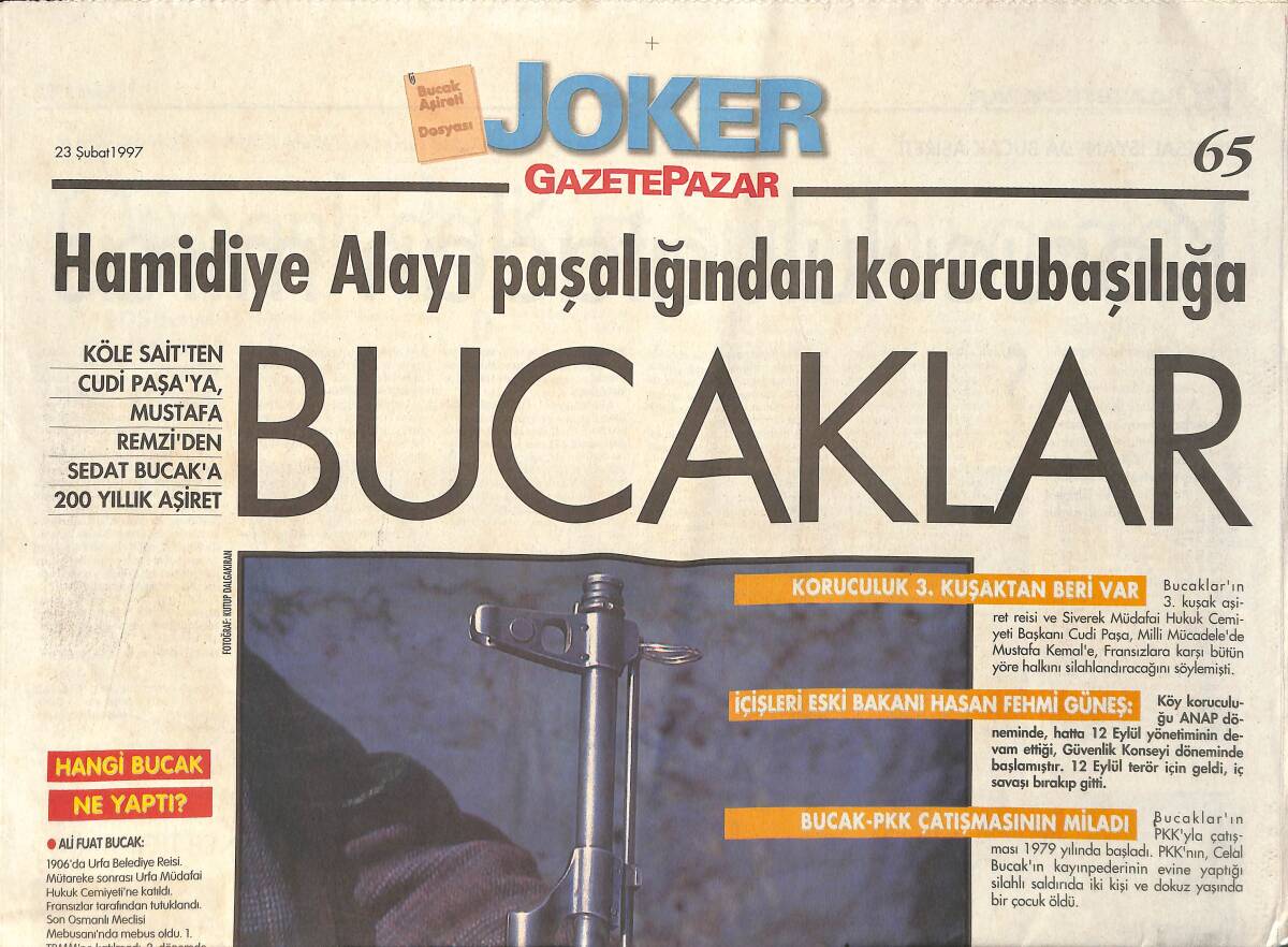Pazar Gazetesi Joker Eki 23 Şubat 1997 GZ159126 - 1