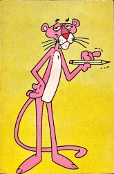 Pembe Panter Kartpostal (Küçük Boy) KRT22686 - Gökçekoleksiyon