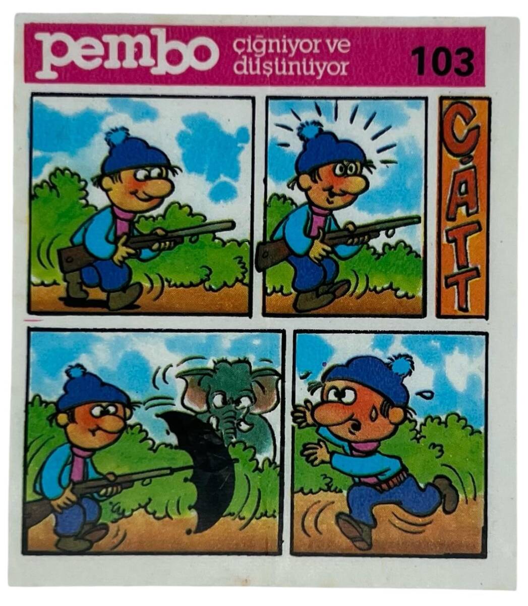 PEMBO Sakız Kağıdı 1.Seri No 103 Sakız Kağıdı Stickers SKZ990 - 3