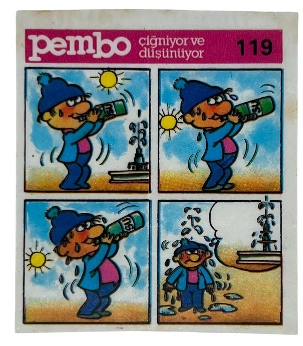 PEMBO Sakız Kağıdı 1.Seri No 119 Sakız Kağıdı Stickers SKZ991 - 3