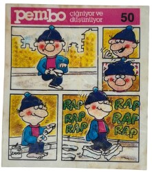 PEMBO Sakız Kağıdı 1.Seri No 50 Sakız Kağıdı Stickers SKZ980 - 1