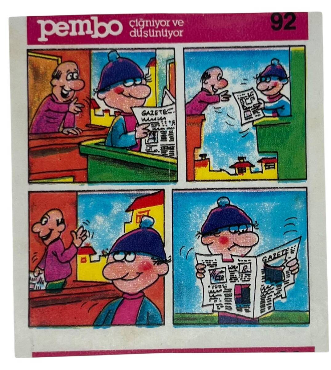 PEMBO Sakız Kağıdı 1.Seri No 92 Sakız Kağıdı Stickers SKZ986 - 1