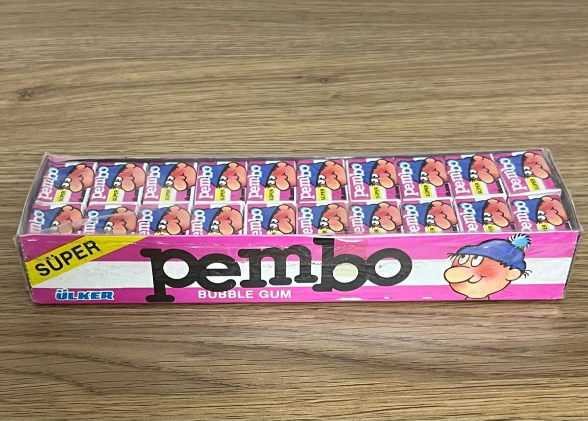 PEMBO SÜPER - (ÜLKER) 1992 Şekerli Sakız Açılmamış Kutu # SKZ1822 - 6