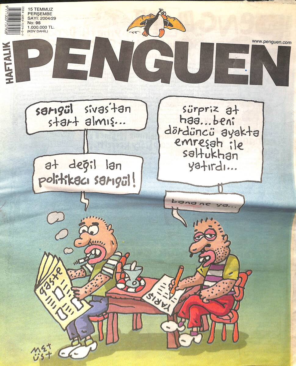 Penguen Mizah Dergisi 15 Temmuz 2004 No: 95 NDR98546 - 1