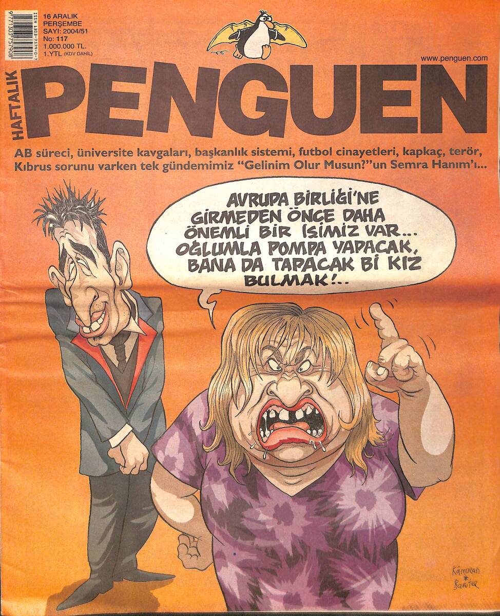 Penguen Mizah Dergisi 16 Aralık 2004 No: 117 NDR98566 - 1