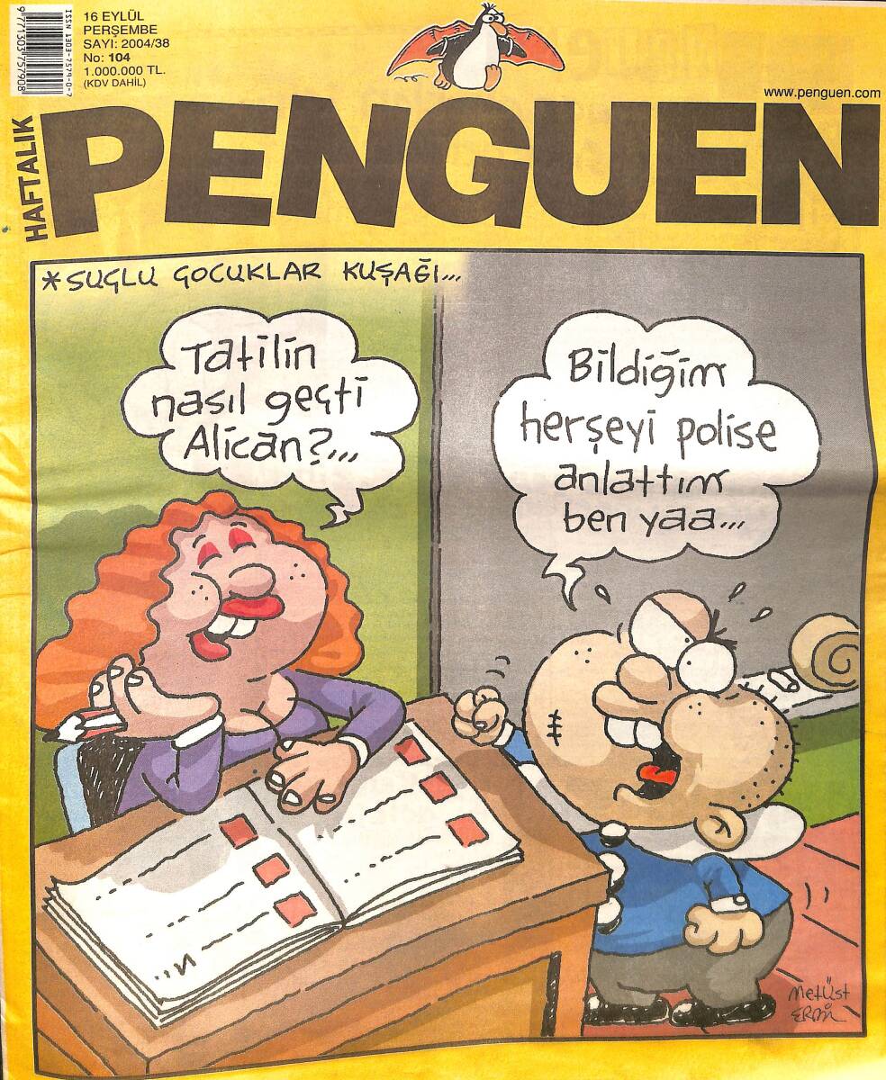 Penguen Mizah Dergisi 16 Eylül 2004 No: 104 NDR98560 - 1