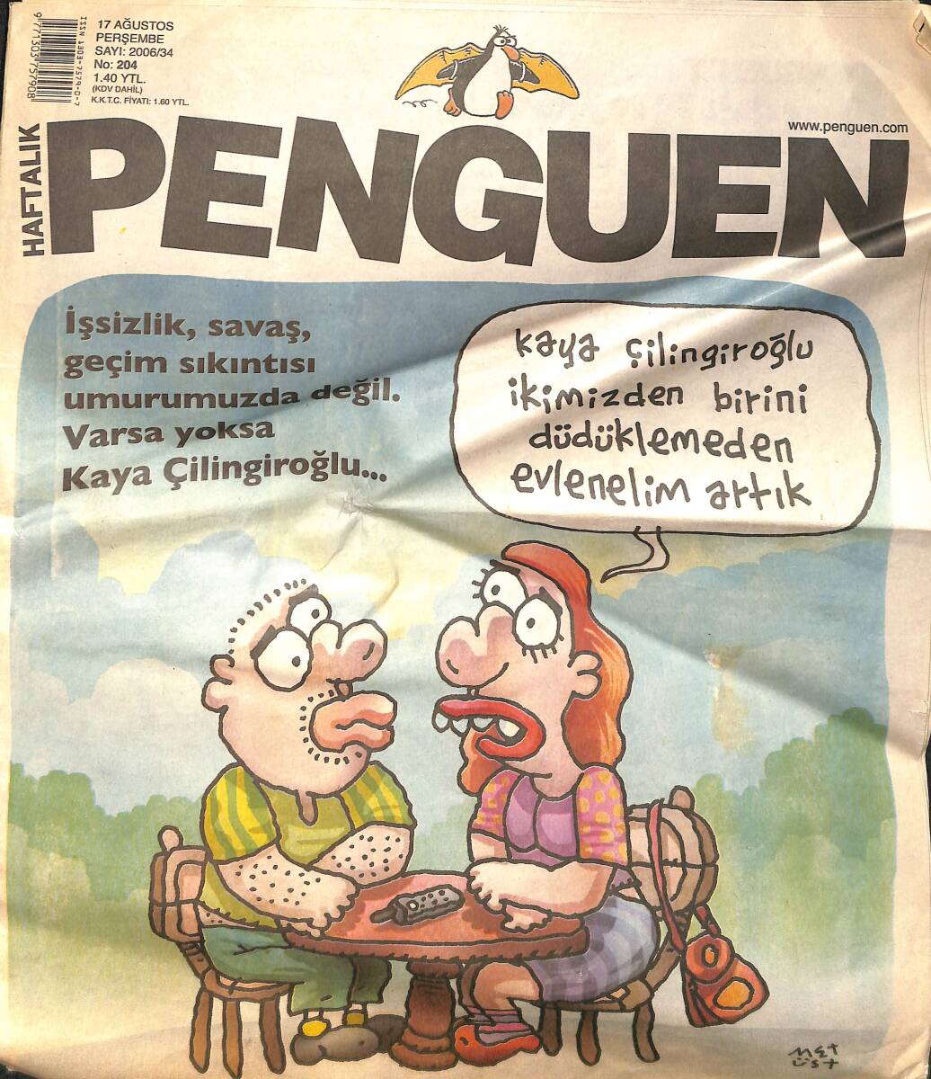 Penguen Mizah Dergisi 17 Ağustos 2006 No: 204 NDR98481 - 1