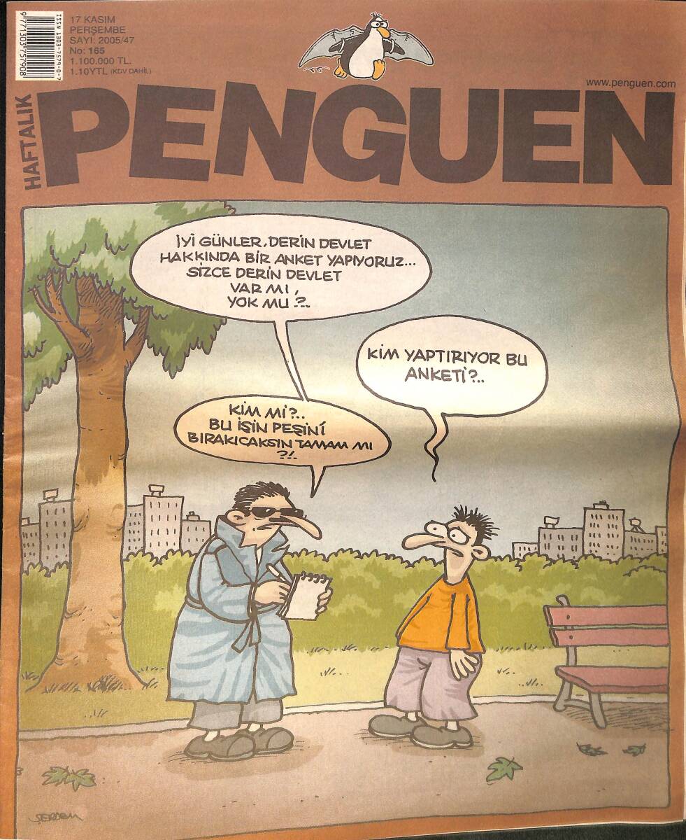 Penguen Mizah Dergisi 17 Kasım 2005 No: 165 NDR98562 - 1