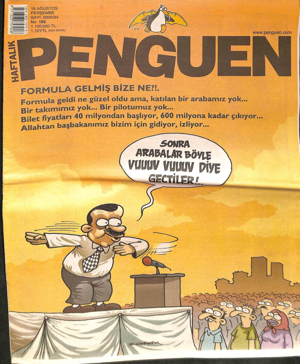 Penguen Mizah Dergisi 18 Ağustos 2005 Sayı: 152 NDR98659 - 1
