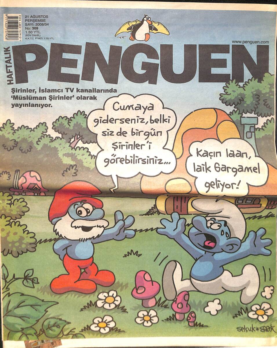 Penguen Mizah Dergisi 21 Ağustos 2008 No: 309 NDR98536 - 1