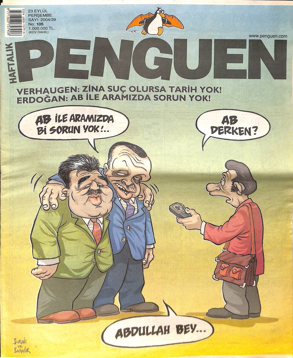 Penguen Mizah Dergisi 23 Eylül 2004 No: 105 NDR98552 - 1