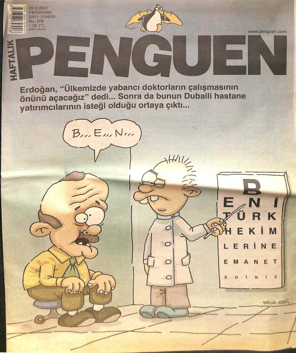 Penguen Mizah Dergisi 23 Şubat 2006 Sayı: 179 NDR98637 - 1